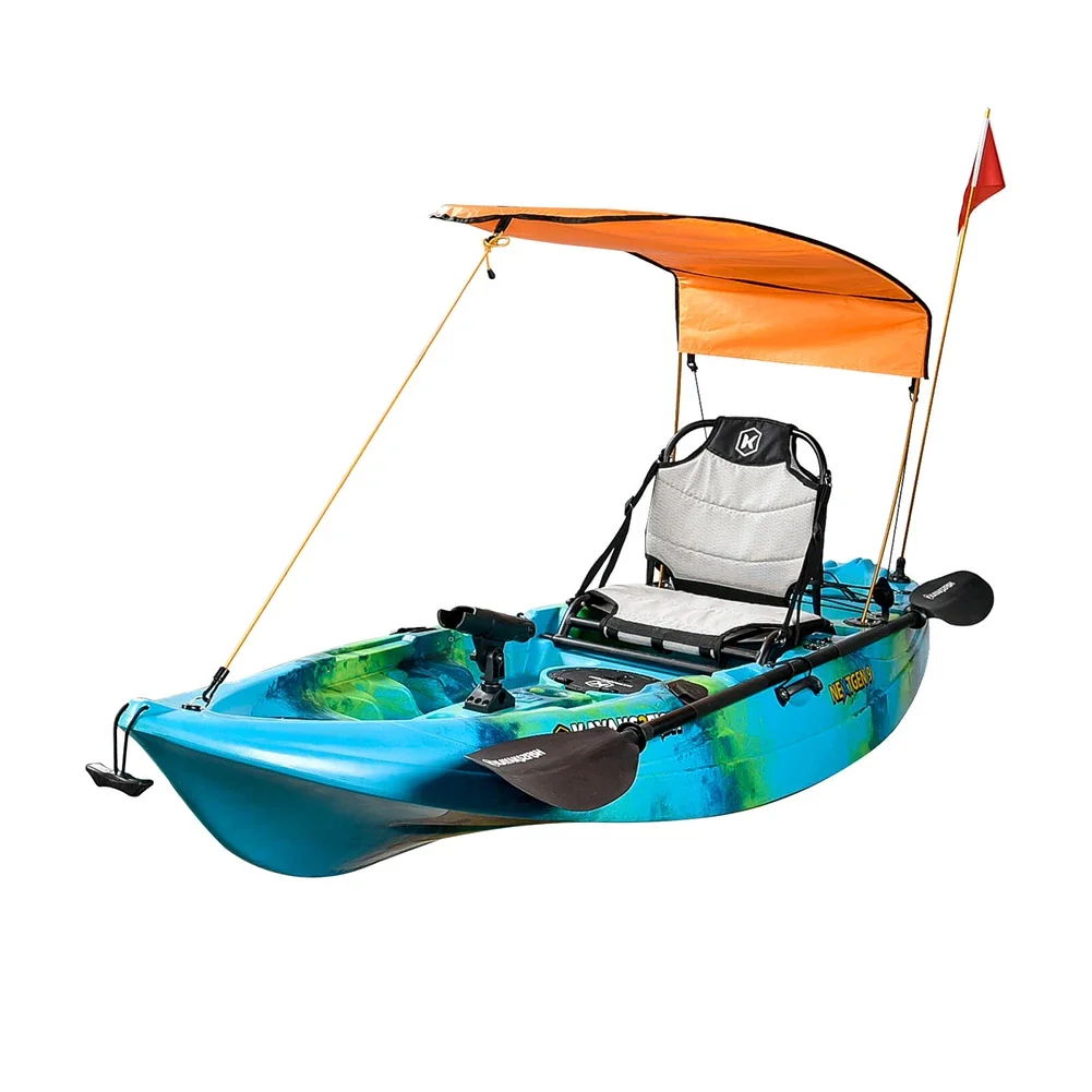 POTEAX واحد قارب كاياك المظلة  - مراجعة Fishing Kayak Cart وسعره